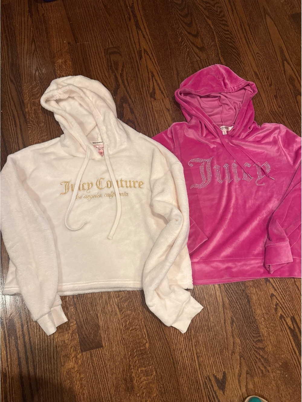 Two NWOT Juicy Couture  Fuzzy Sweatshirts Size Medium